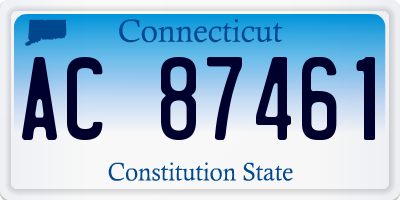 CT license plate AC87461