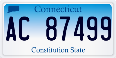 CT license plate AC87499