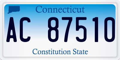 CT license plate AC87510