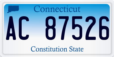 CT license plate AC87526