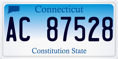 CT license plate AC87528