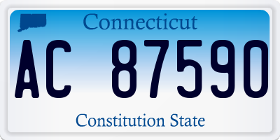 CT license plate AC87590