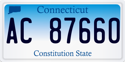 CT license plate AC87660