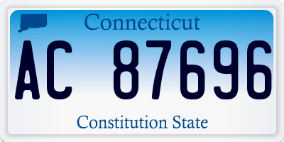 CT license plate AC87696