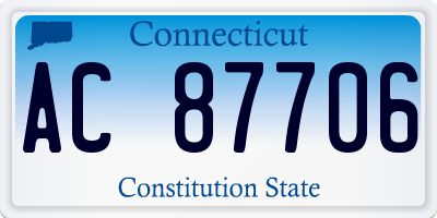 CT license plate AC87706