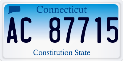 CT license plate AC87715