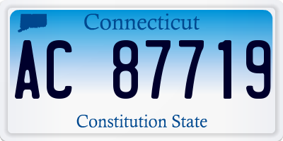 CT license plate AC87719