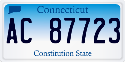 CT license plate AC87723