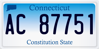 CT license plate AC87751