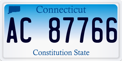 CT license plate AC87766
