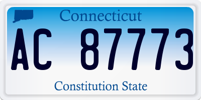 CT license plate AC87773