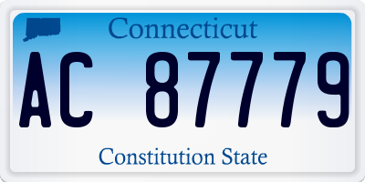 CT license plate AC87779