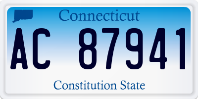 CT license plate AC87941