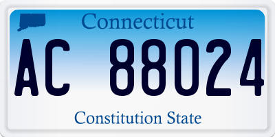 CT license plate AC88024