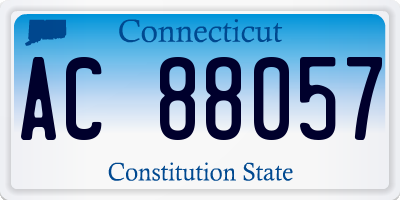 CT license plate AC88057