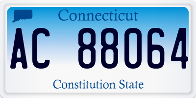 CT license plate AC88064
