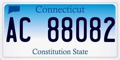CT license plate AC88082