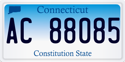 CT license plate AC88085