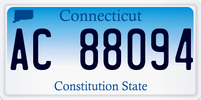 CT license plate AC88094