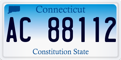 CT license plate AC88112