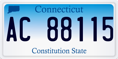 CT license plate AC88115