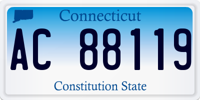 CT license plate AC88119