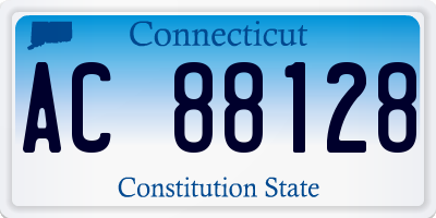 CT license plate AC88128