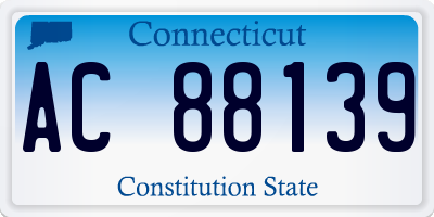 CT license plate AC88139