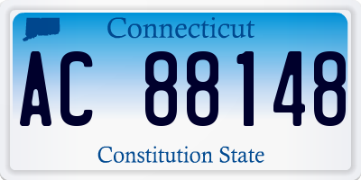 CT license plate AC88148
