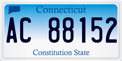 CT license plate AC88152