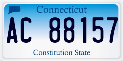 CT license plate AC88157