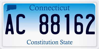 CT license plate AC88162