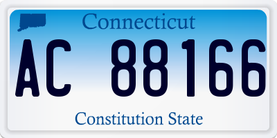 CT license plate AC88166