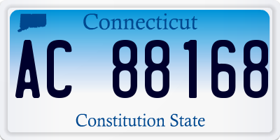 CT license plate AC88168