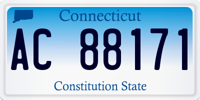 CT license plate AC88171