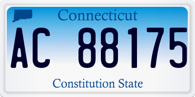 CT license plate AC88175
