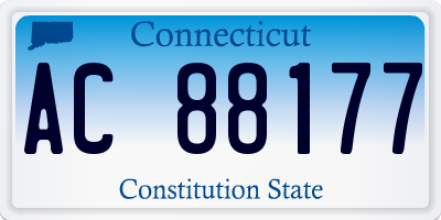 CT license plate AC88177