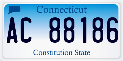 CT license plate AC88186