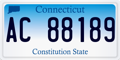CT license plate AC88189