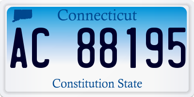 CT license plate AC88195