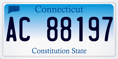 CT license plate AC88197