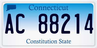 CT license plate AC88214