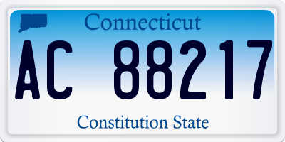 CT license plate AC88217