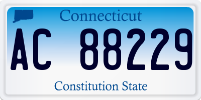 CT license plate AC88229