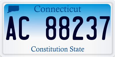 CT license plate AC88237