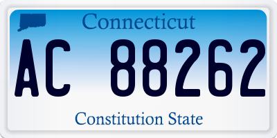 CT license plate AC88262