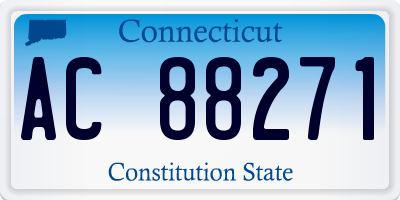 CT license plate AC88271