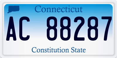 CT license plate AC88287