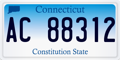 CT license plate AC88312
