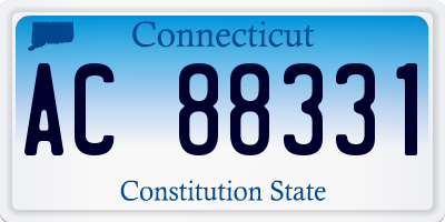 CT license plate AC88331